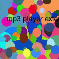 mp3 player externe festplatte